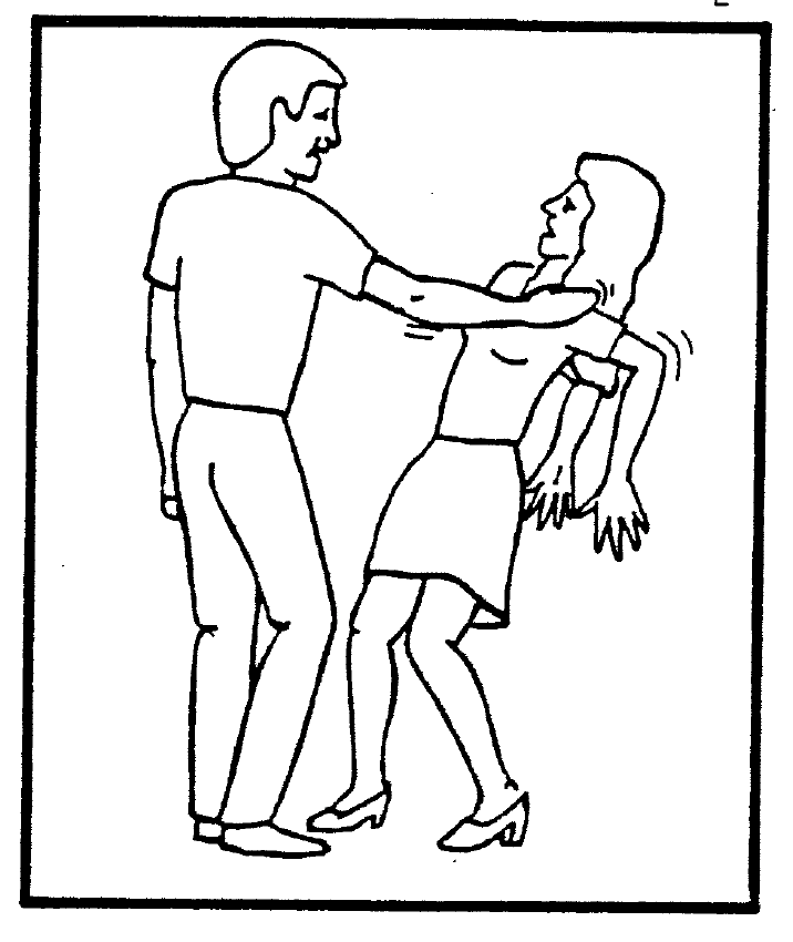 To jest dziewczyna, która popycha chłopca.