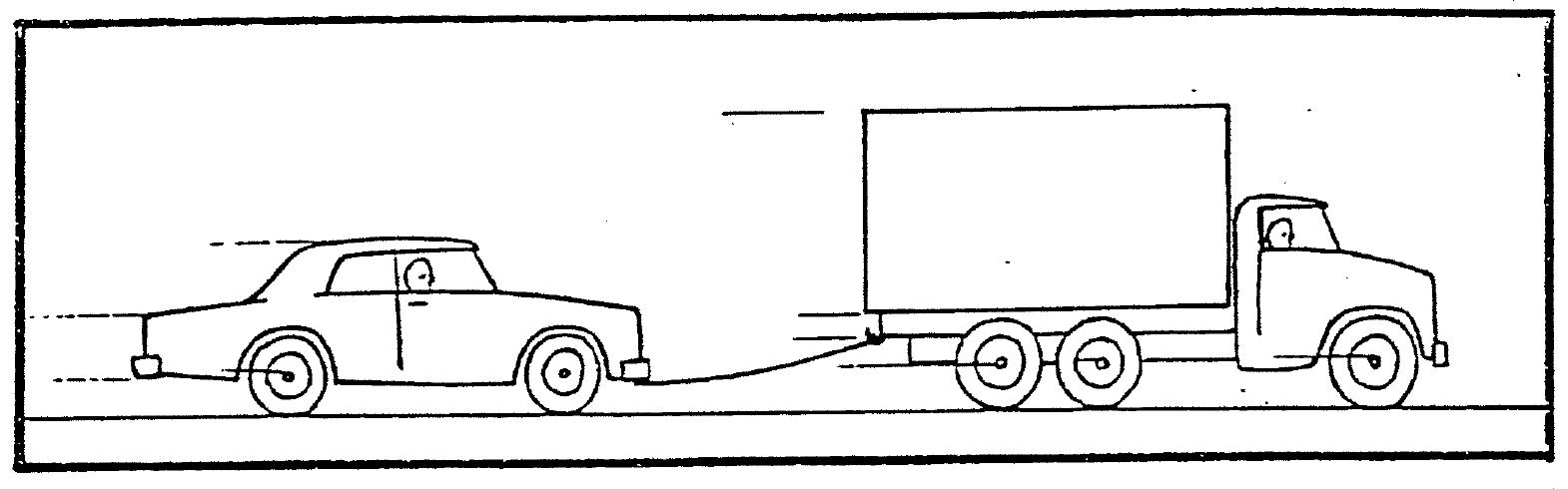 To jest ciężarówka, która ciągnie samochód.